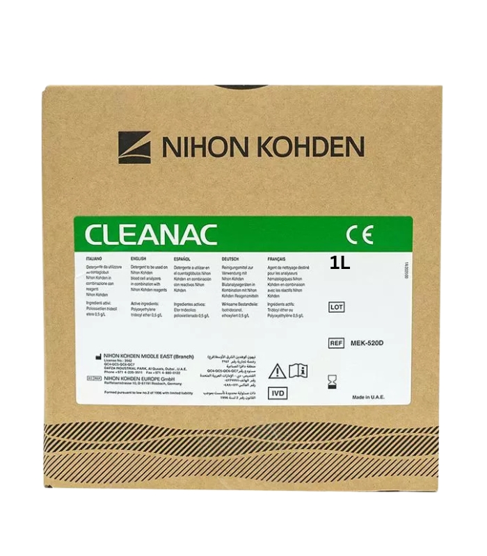 Nihon kohden 520 Cleaning solution 1L Nihon Kohden 520 Cleaning Solution 1L - Image 1
