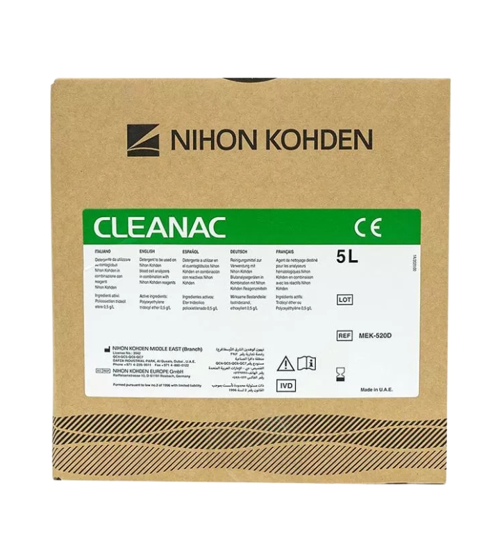 Nihon kohden 520 Cleaning solution 5L Nihon Kohden 520 Cleaning Solution 5L - Image 1