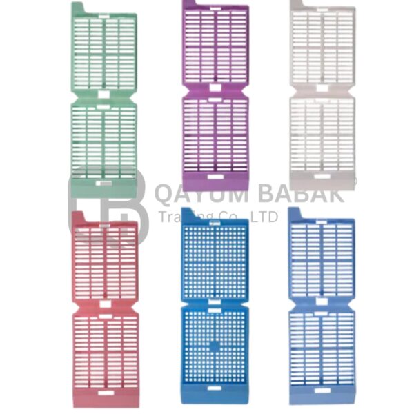 Embendding Cassettes: SQUARE Holes with Removable Lid, ANY COLOR, PP material