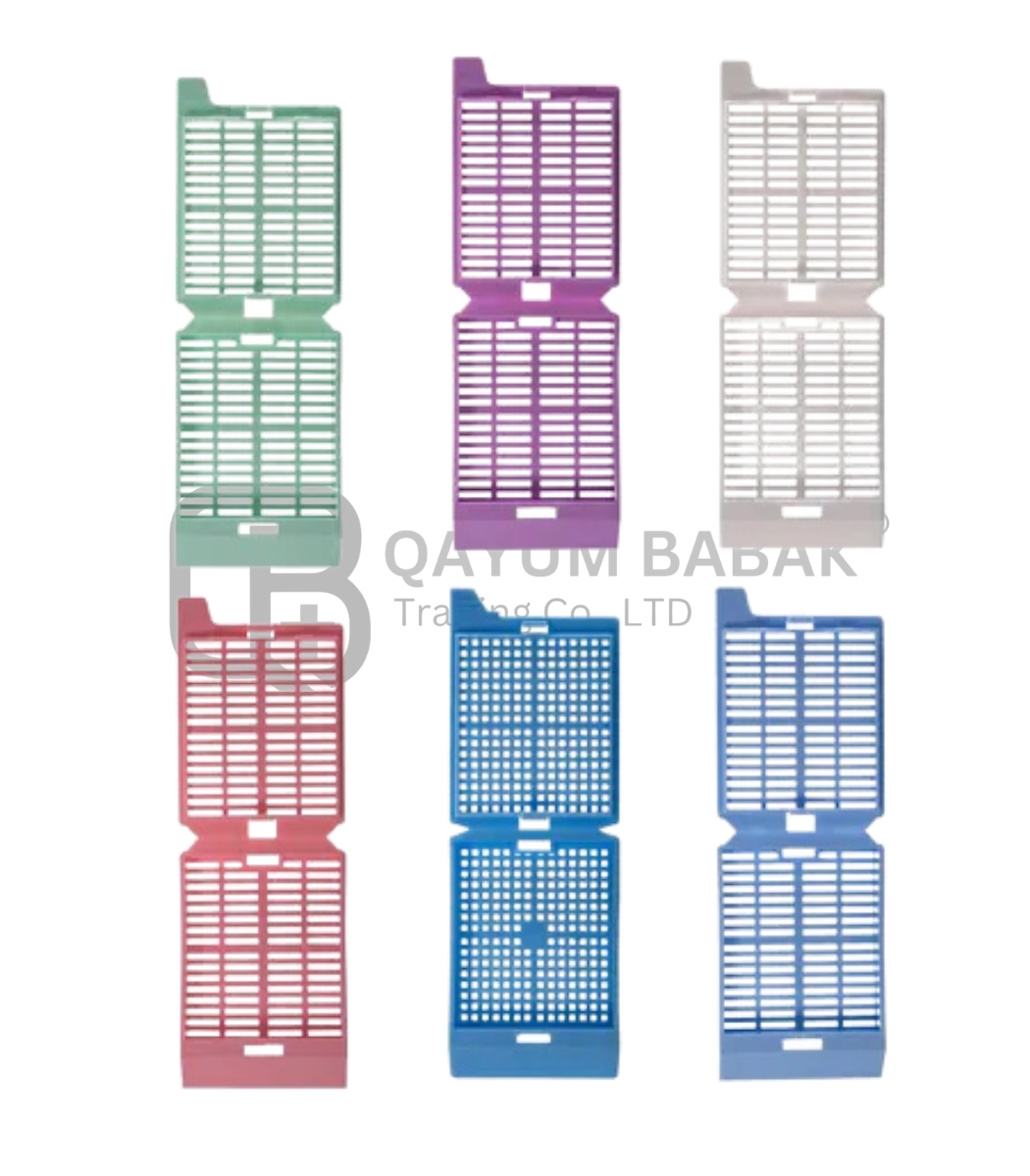 33 Embendding Cassettes: Stripe Holes with Removable Lid, Colour, P.O.M. Material - Image 1
