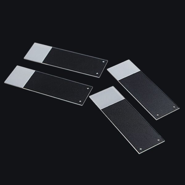 Adhesion MICROSCOPE SLIDES: Positive Charged Plus, Color Frosted One End