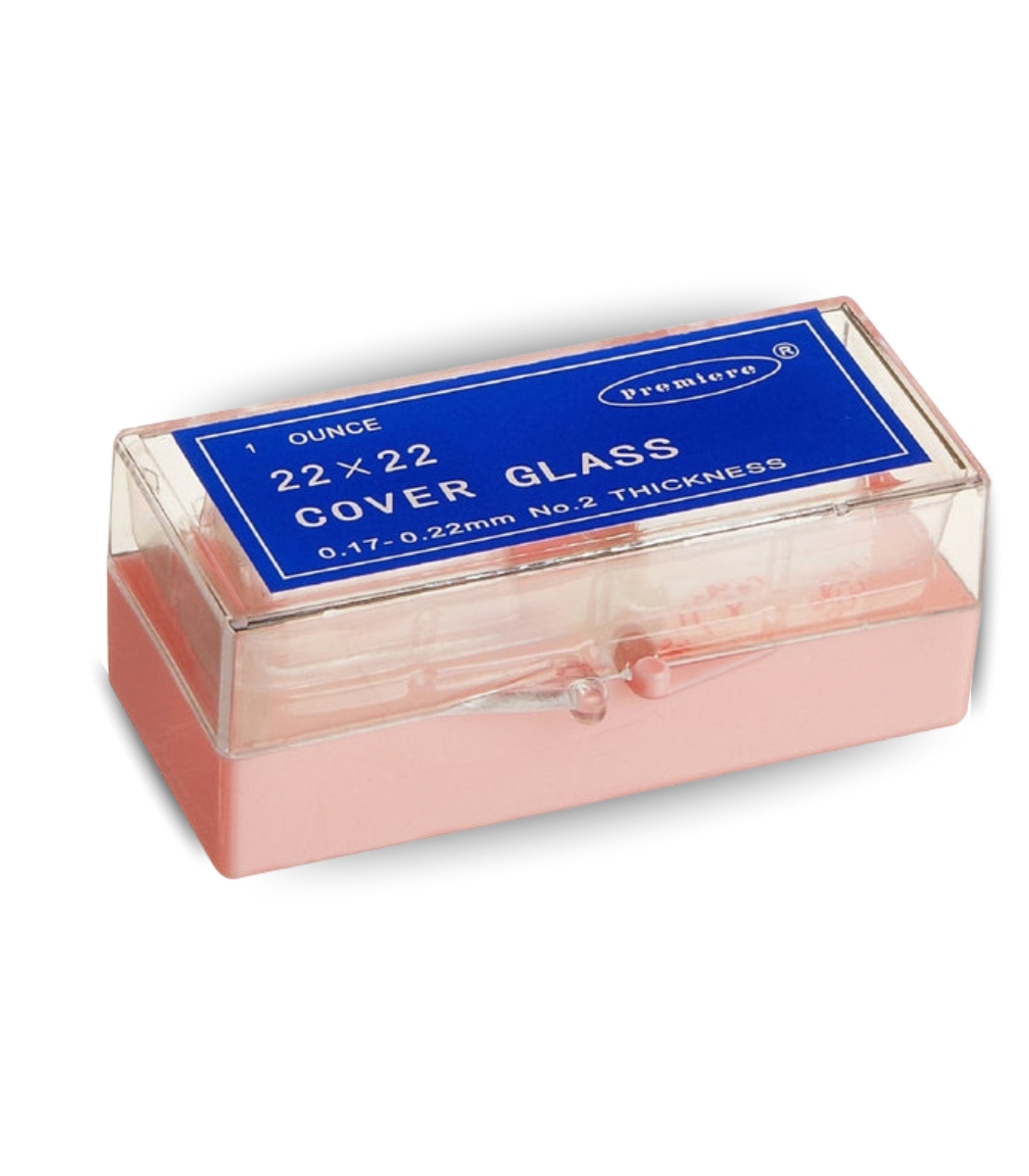 Microscope Cover Glass ; 22x22mm, 200 PCs ; Aluminum Foil Packing Microscope Cover Glass: 22x22mm, 200PCS/Aluminum Foil packing - Image 1