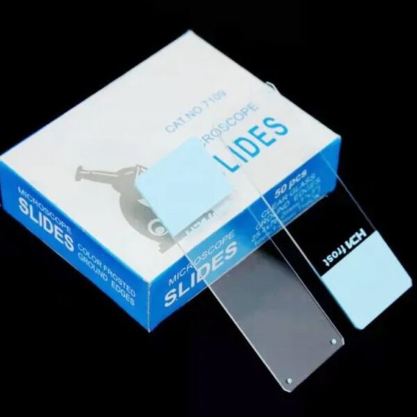 Microscope Slides: Grade A, Color frosted, Plain, 45 corner (50 PCS)