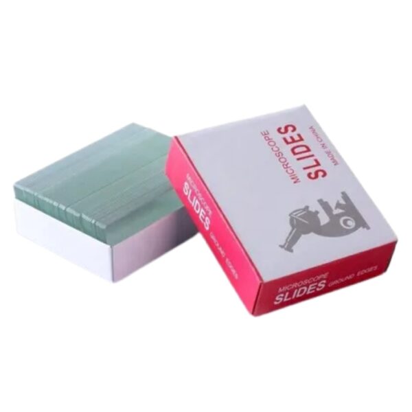 Microscope Slides: Grade A, Ground edges, Plain, 90 corner (72 PCS/BOX)